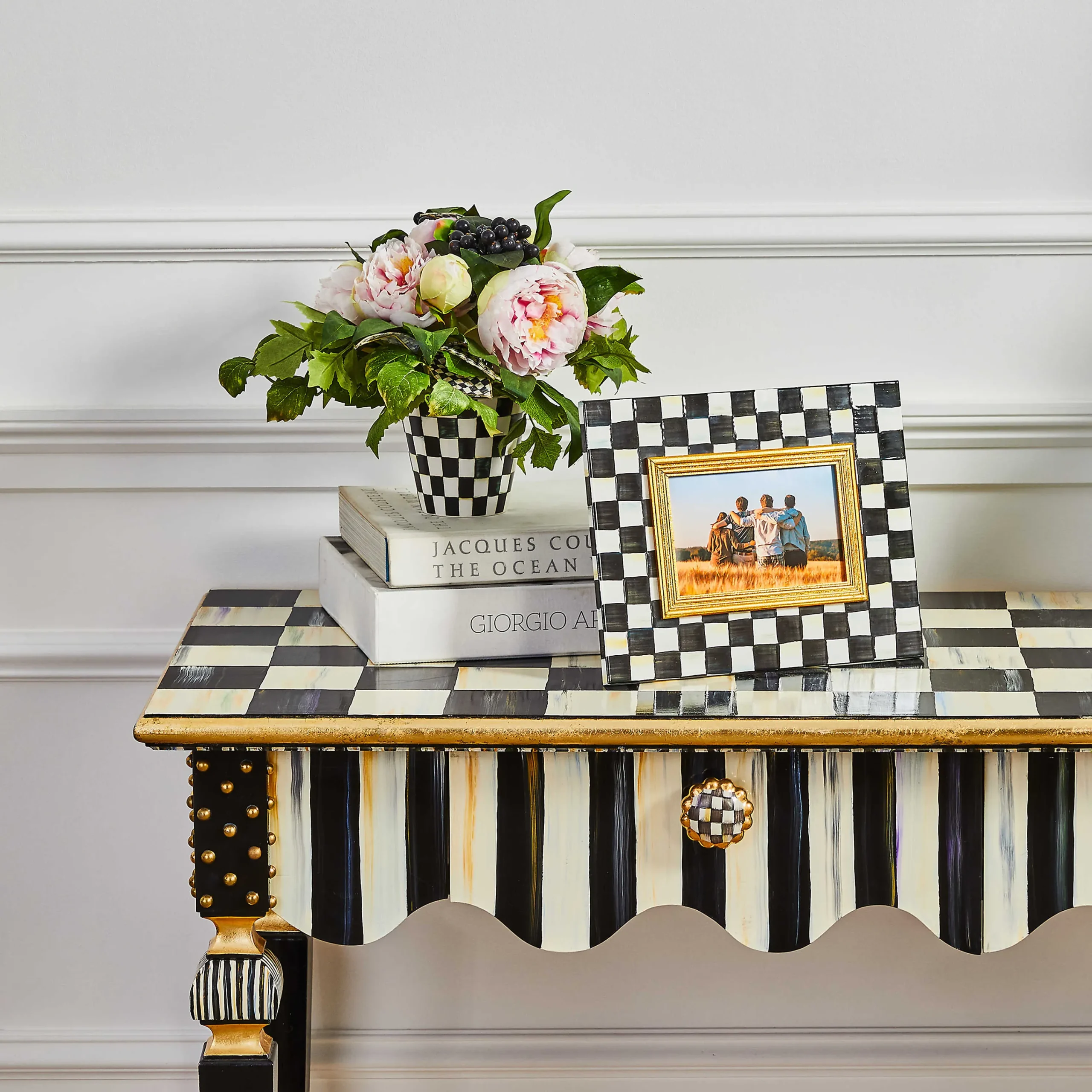 MacKenzie-Childs Courtly Check 4 x 6 Frame| Room Accents