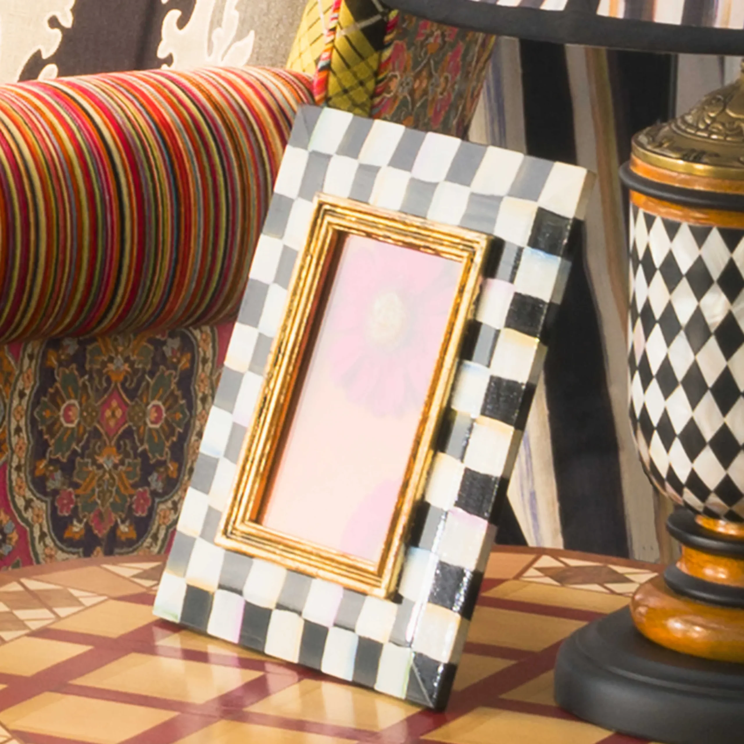 MacKenzie-Childs Courtly Check 5 x 7 Frame| Room Accents