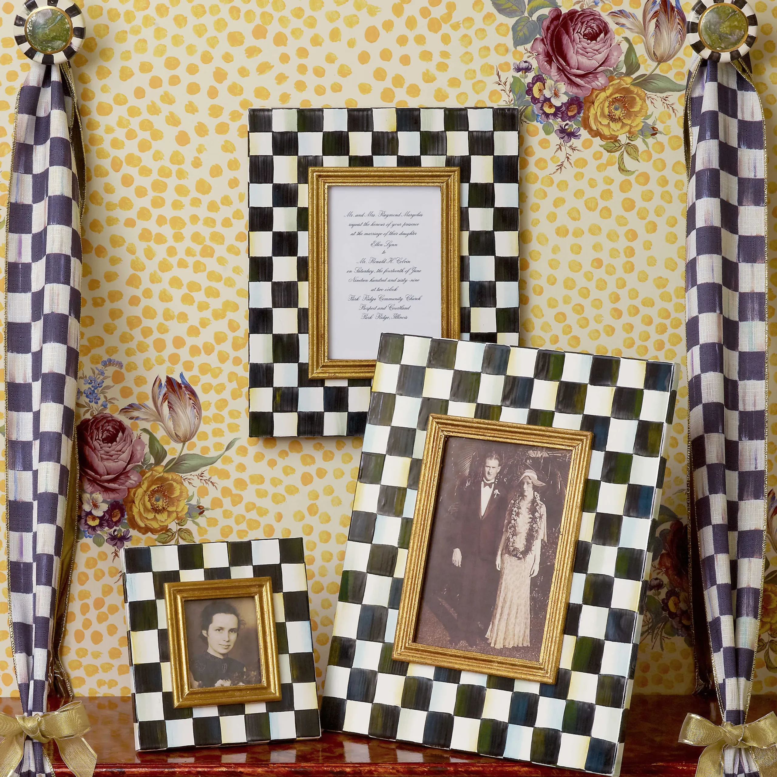 MacKenzie-Childs Courtly Check 2.5 x 3 Frame| Room Accents