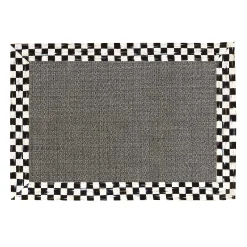 MacKenzie-Childs Courtly Check 2' x 3' Grey Sisal Rug| Rugs