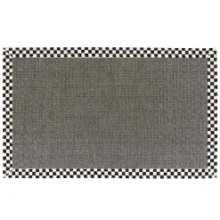 MacKenzie-Childs Courtly Check 3' x 5' Grey Sisal Rug| Rugs