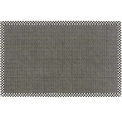MacKenzie-Childs Courtly Check 6' x 9' Grey Sisal Rug| Rugs