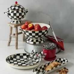 MacKenzie-Childs Courtly Check Abundant Bowl| Fall Entertaining|Serveware