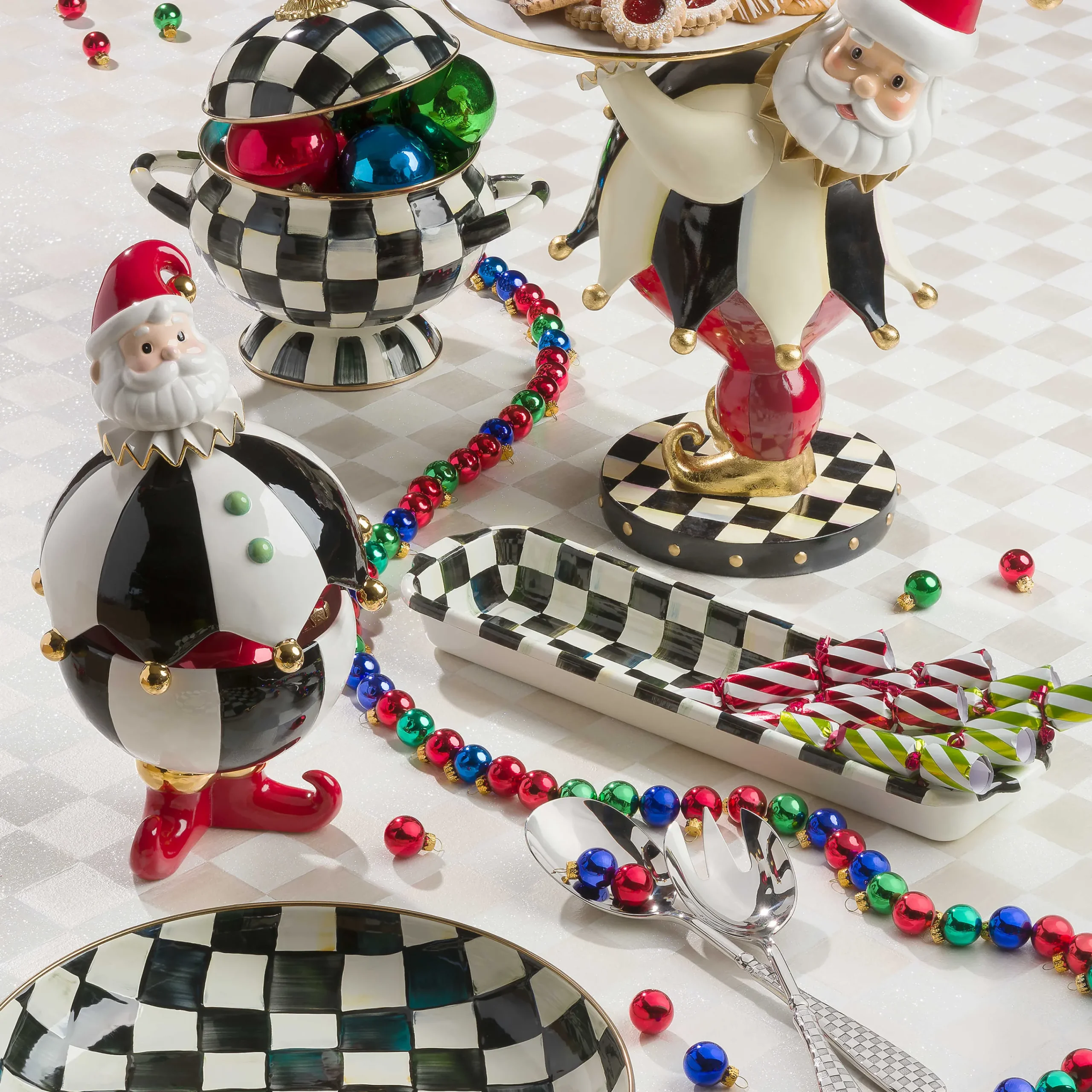 MacKenzie-Childs Courtly Check Abundant Bowl| Fall Entertaining|Serveware