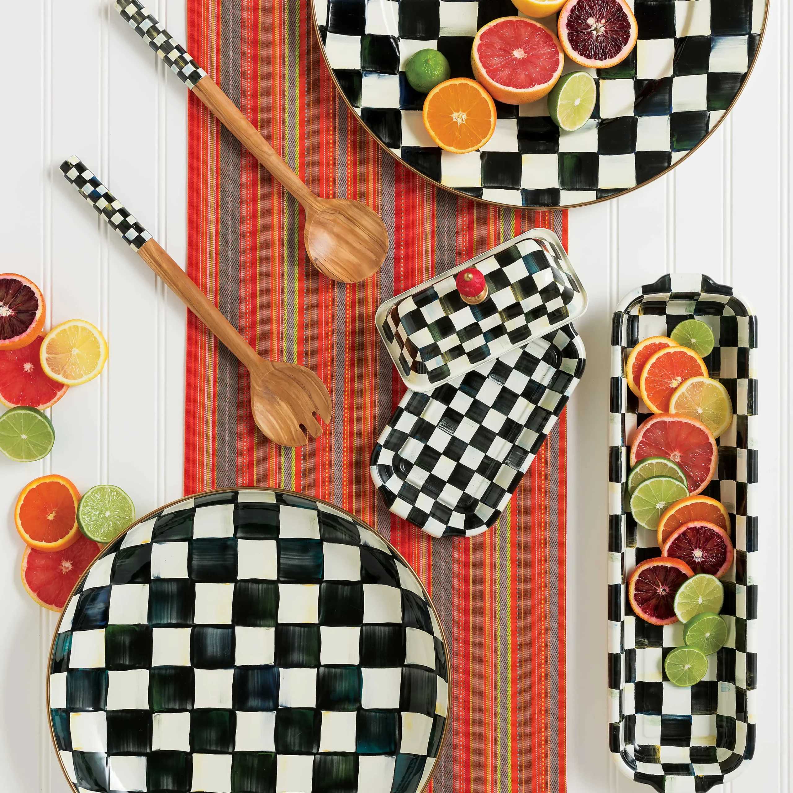 MacKenzie-Childs Courtly Check Baguette Dish| Serveware