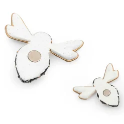 MacKenzie-Childs Courtly Check Bee Magnets, Set of 2| Finishing Touches|Room Accents