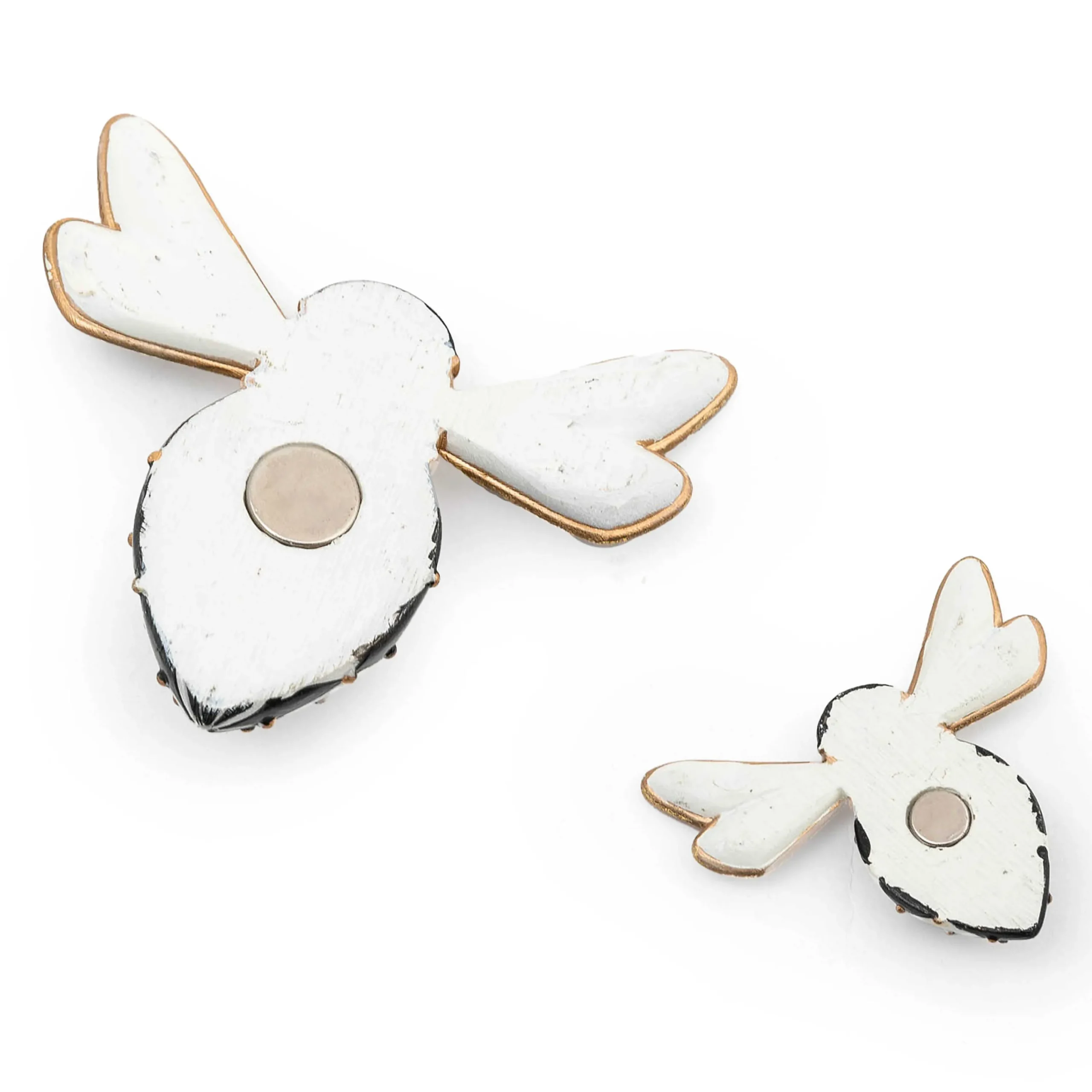 MacKenzie-Childs Courtly Check Bee Magnets, Set of 2| Finishing Touches|Room Accents