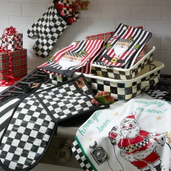 MacKenzie-Childs Courtly Check Bistro Oven Mitt| Kitchen & Table Linens