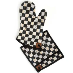 MacKenzie-Childs Courtly Check Bistro Oven Mitt| Kitchen & Table Linens
