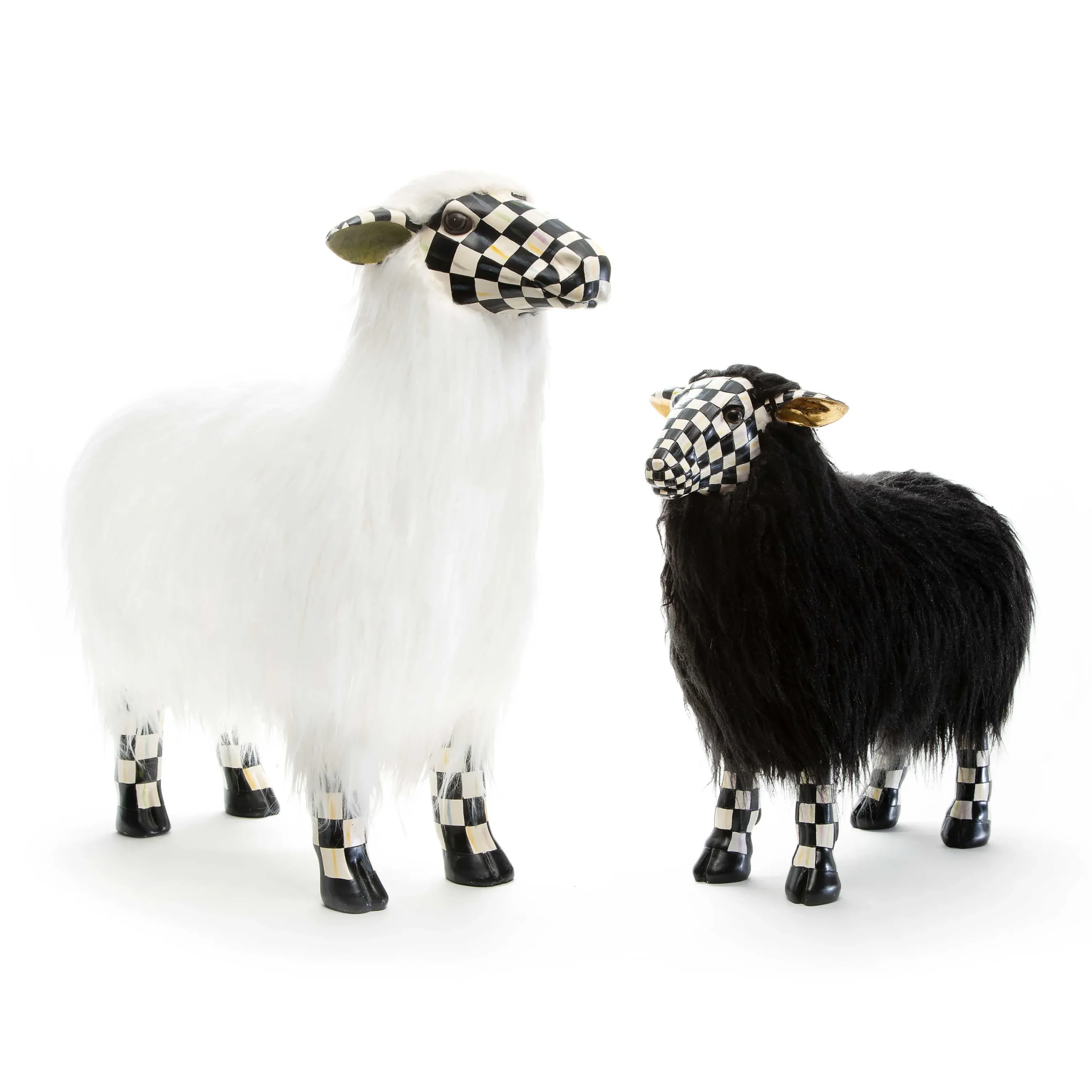 MacKenzie-Childs Courtly Check Black Sheep - Small| Spring|Room Accents