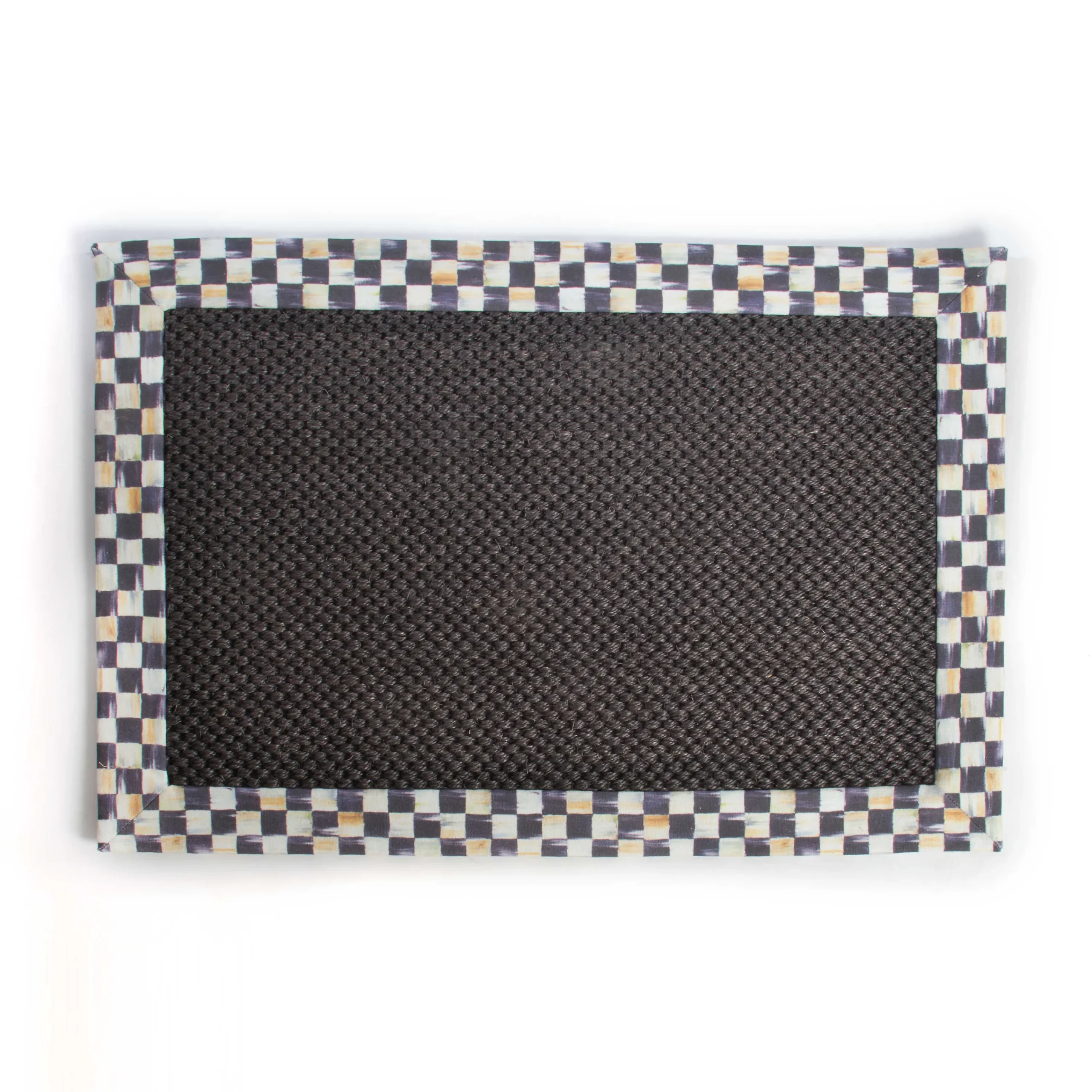 MacKenzie-Childs Courtly Check Black Sisal 2' x 3' Rug| Rugs
