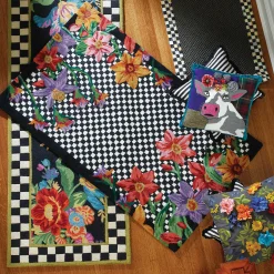 MacKenzie-Childs Courtly Check Black Sisal 2' x 3' Rug| Rugs