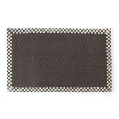 MacKenzie-Childs Courtly Check Black Sisal 3' x 5' Rug| Rugs