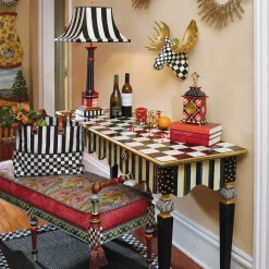 MacKenzie-Childs Courtly Check Black Sisal 3' x 5' Rug| Rugs
