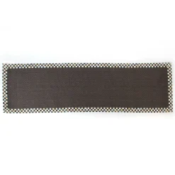 MacKenzie-Childs Courtly Check Black Sisal 2'6 x 9' Runner| Rugs
