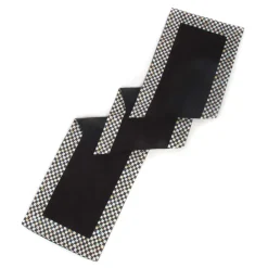 MacKenzie-Childs Courtly Check Black Table Runner| Kitchen & Table Linens