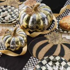 MacKenzie-Childs Courtly Check Black Table Runner| Kitchen & Table Linens
