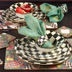 MacKenzie-Childs Courtly Check Breakfast Bowl| Dinnerware & Flatware