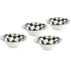 MacKenzie-Childs Courtly Check Breakfast Bowls, Set of 4| Kitchen & Dining Sets|Dinnerware & Flatware