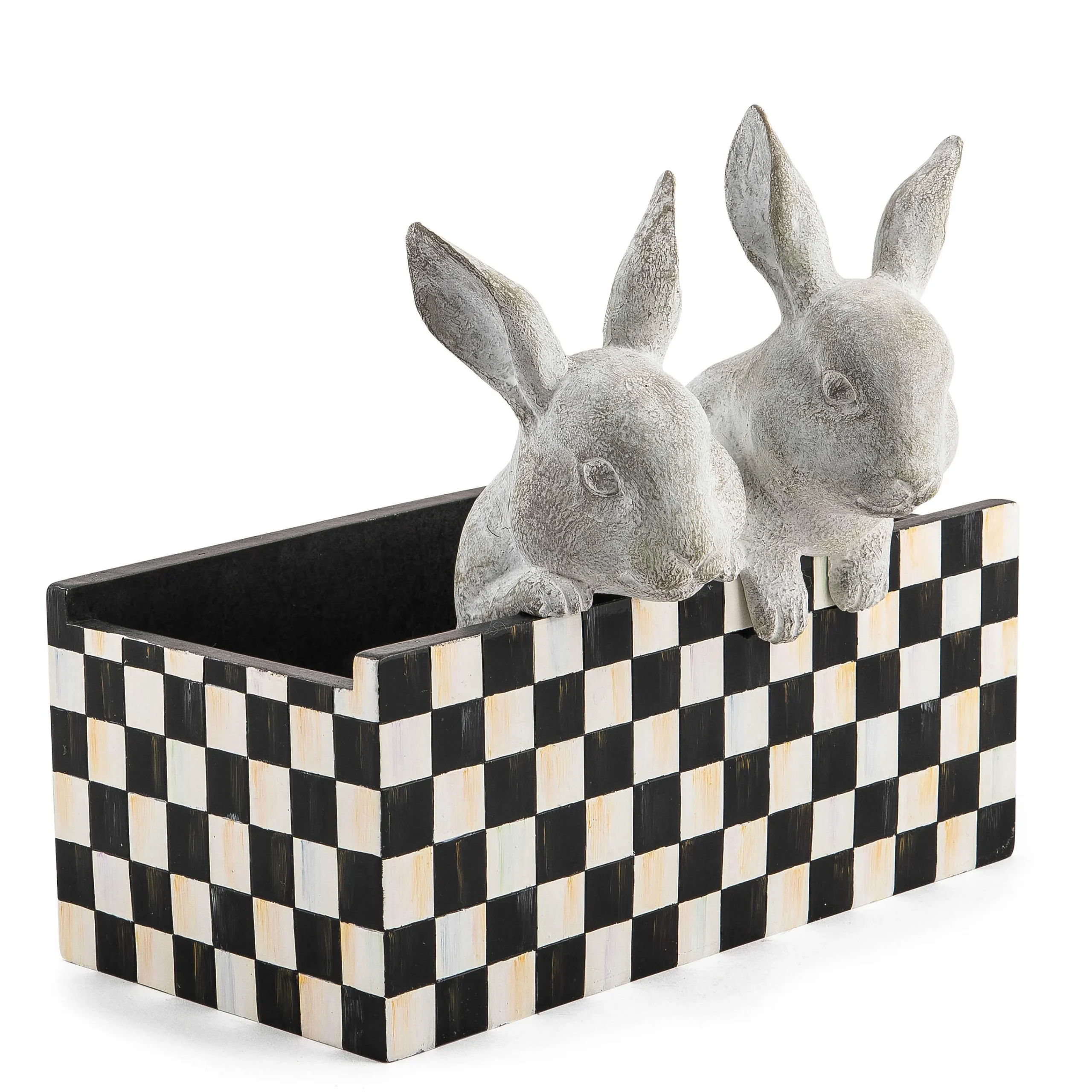 MacKenzie-Childs Courtly Check Bunny Planter| Easter|Spring