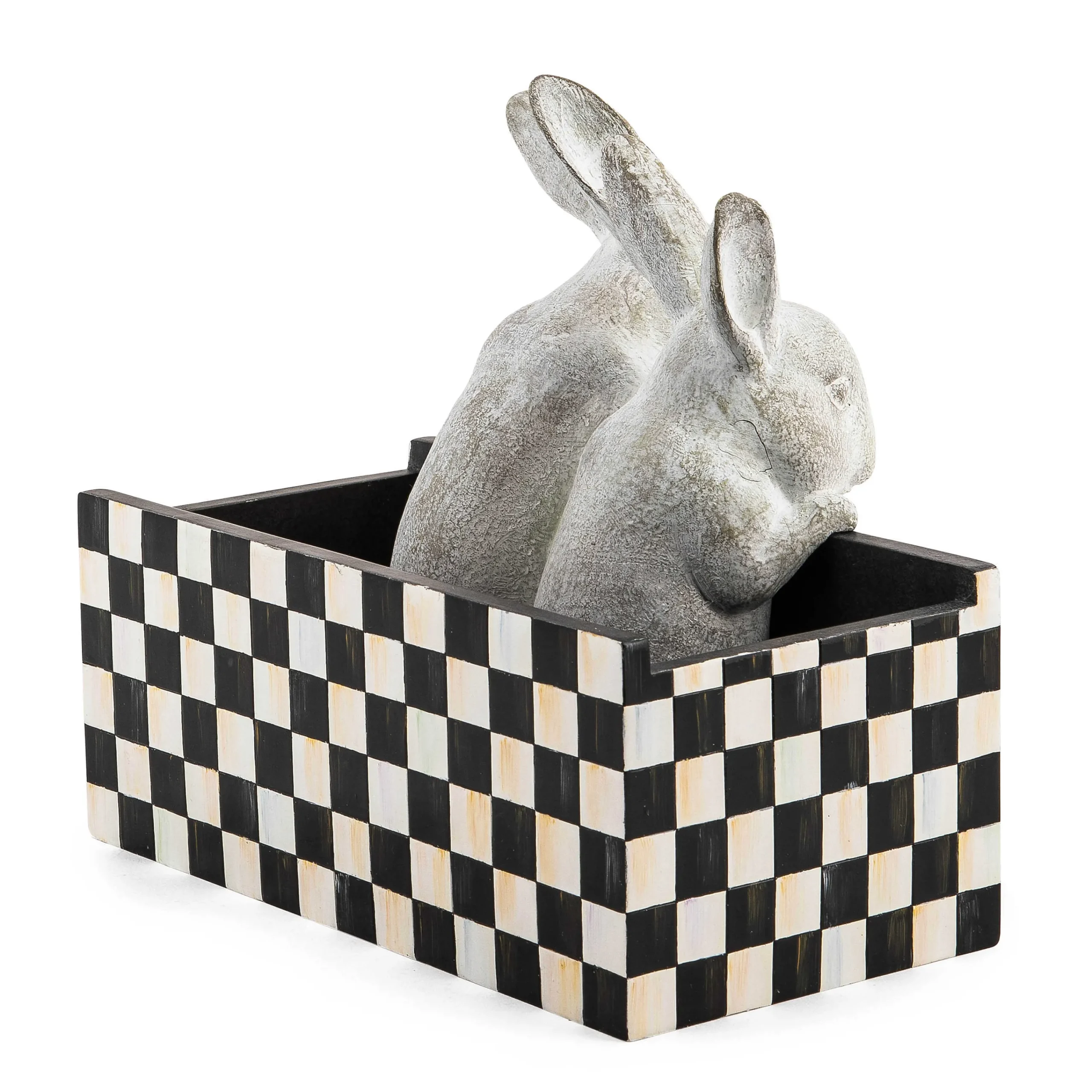 MacKenzie-Childs Courtly Check Bunny Planter| Easter|Spring