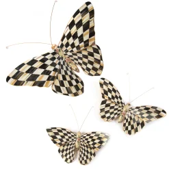 MacKenzie-Childs Courtly Check Butterfly Set| Decor Sets|Room Accents
