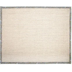 MacKenzie-Childs Courtly Check Cable Wool Sisal 8' x 10' Rug| Rugs