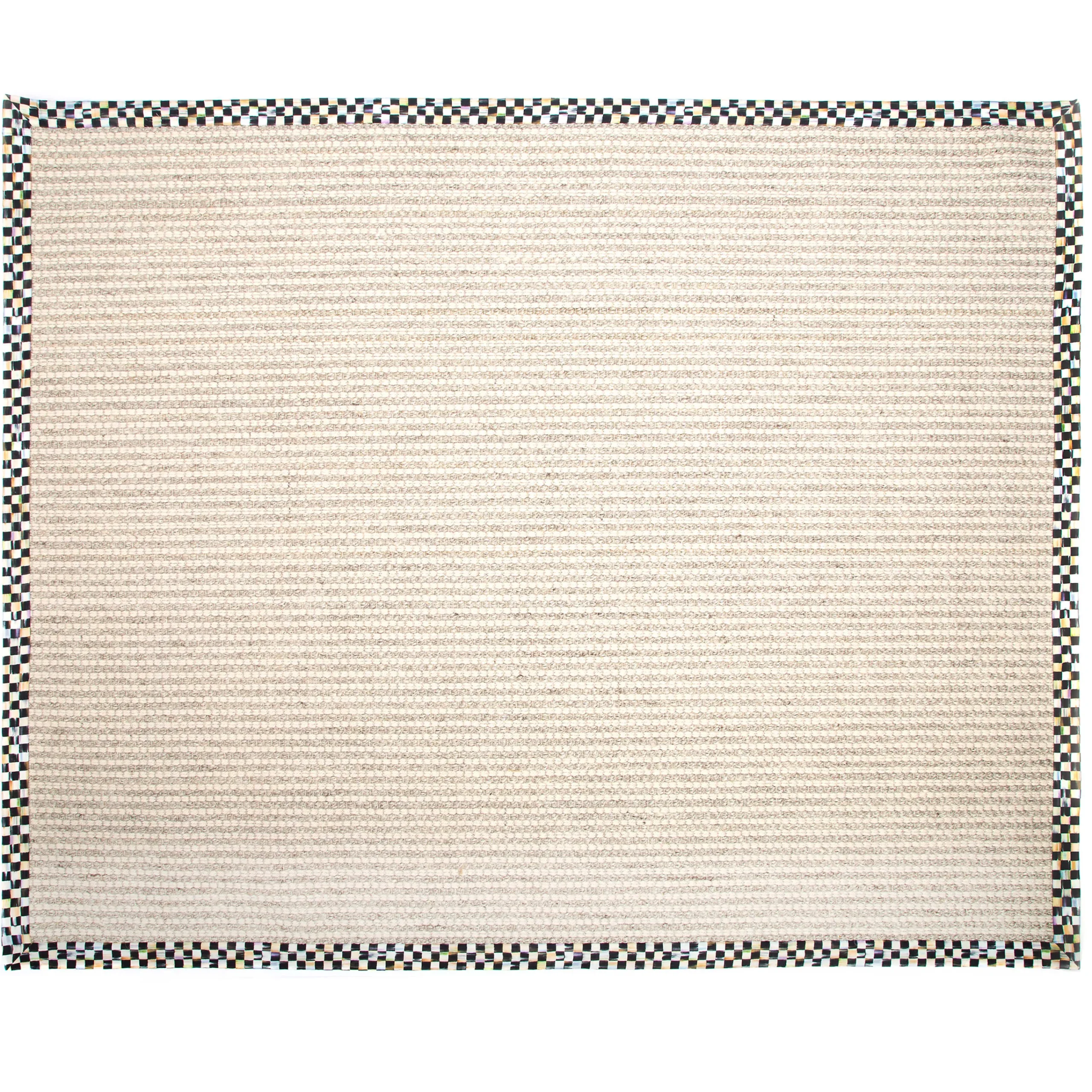 MacKenzie-Childs Courtly Check Cable Wool Sisal 8' x 10' Rug| Rugs