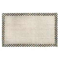 MacKenzie-Childs Courtly Check Cable Wool Sisal 3' x 5' Rug| Rugs