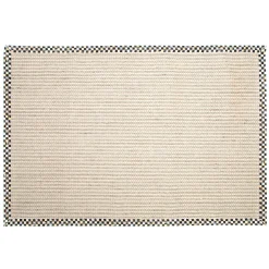 MacKenzie-Childs Courtly Check Cable Wool Sisal 6' x 9' Rug| Rugs