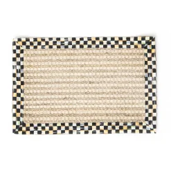 MacKenzie-Childs Courtly Check Cable Wool Sisal 2' x 3' Rug| Rugs