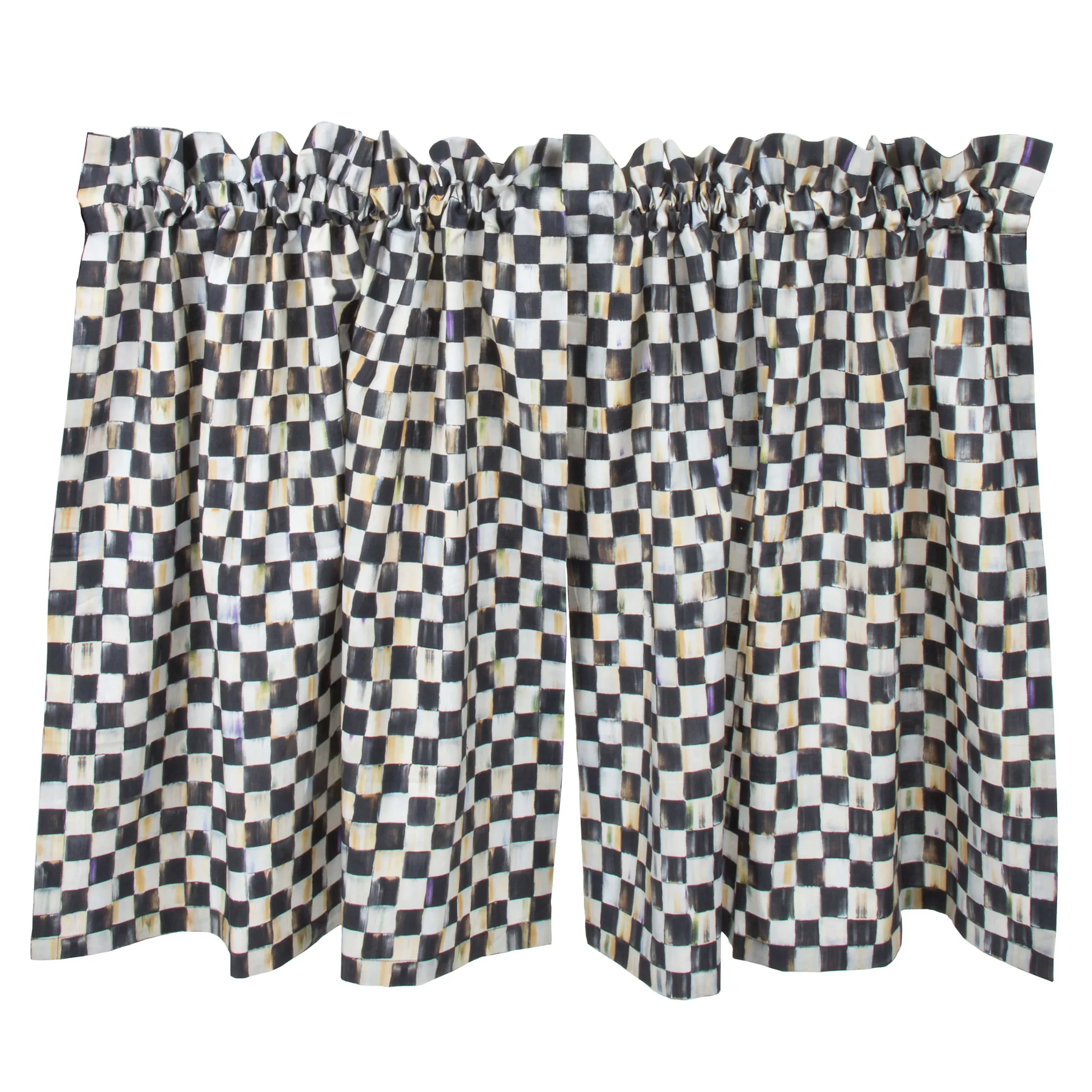 MacKenzie-Childs Courtly Check Cafe Curtains, Set of 2| Room Accents