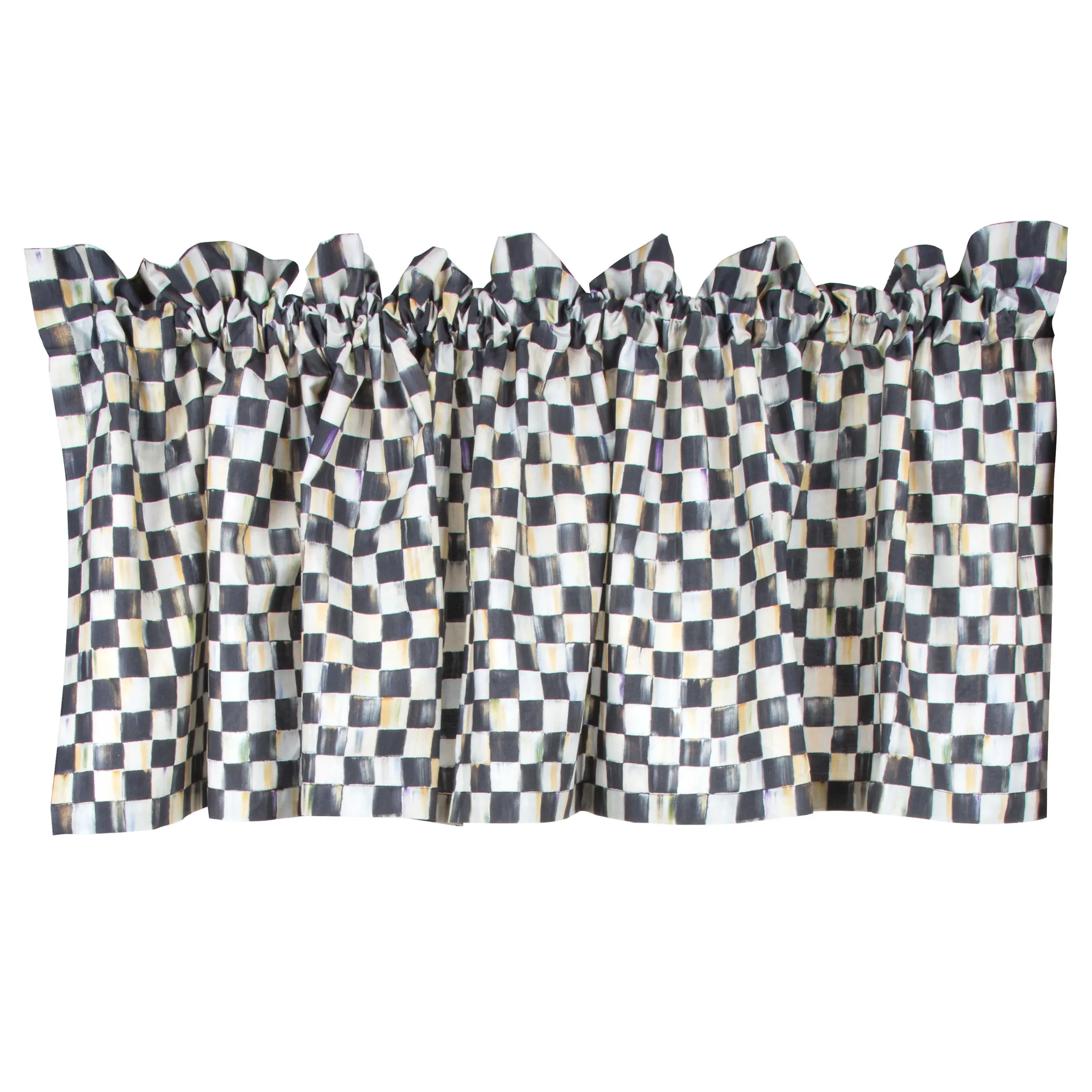 MacKenzie-Childs Courtly Check Cafe Valance| Room Accents