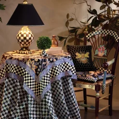 MacKenzie-Childs Courtly Check Ceramic Globe Lamp| Room Accents|Lighting