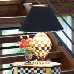 MacKenzie-Childs Courtly Check Ceramic Globe Lamp| Room Accents|Lighting