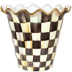 MacKenzie-Childs Courtly Check Ceramic Jumbo Garden Pot| Outdoor