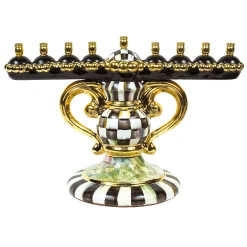 MacKenzie-Childs Courtly Check Ceramic Menorah| Holiday