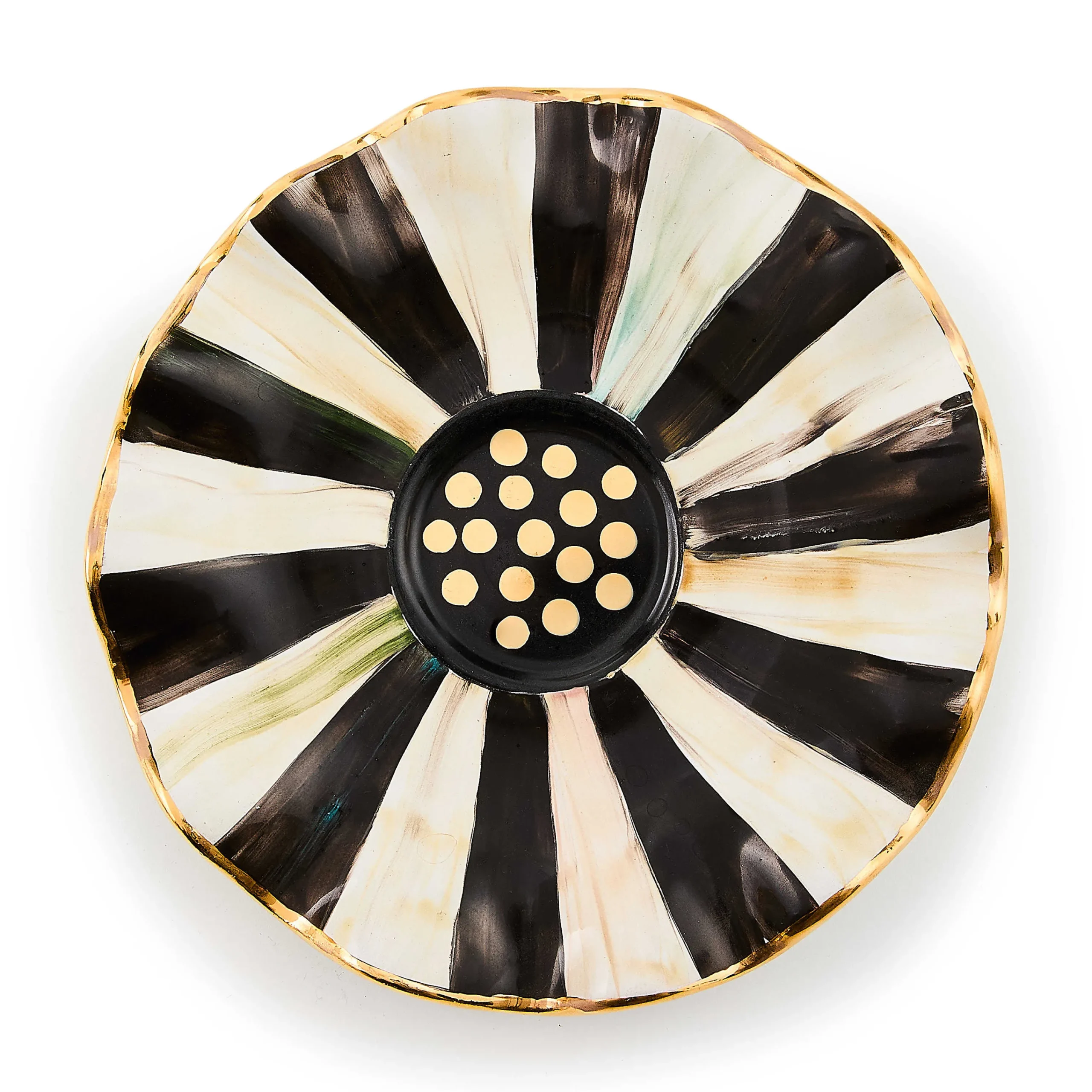 MacKenzie-Childs Courtly Check Ceramic Saucer| The Coffee Shop|Dinnerware & Flatware