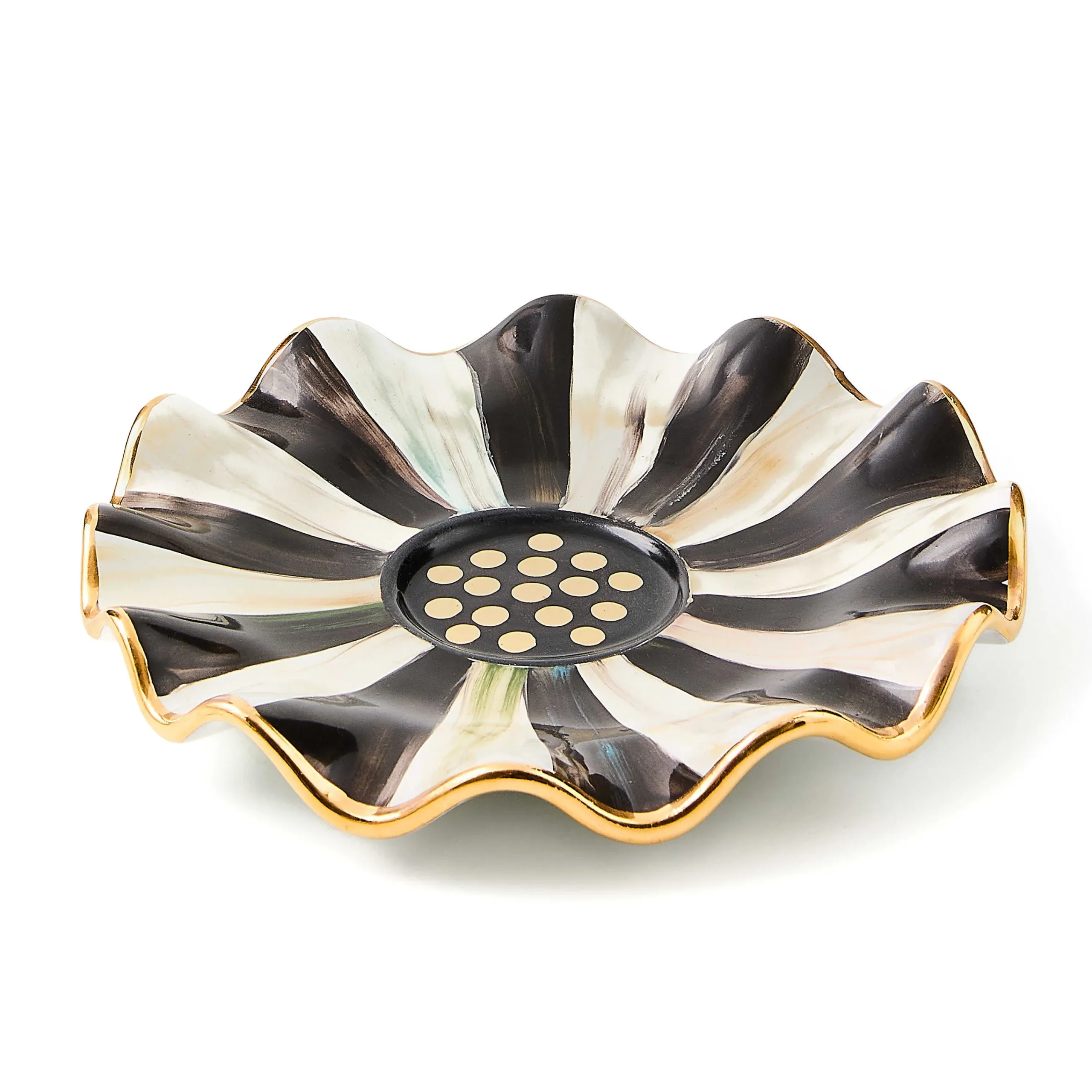 MacKenzie-Childs Courtly Check Ceramic Saucer| The Coffee Shop|Dinnerware & Flatware