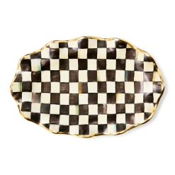 MacKenzie-Childs Courtly Check Ceramic Serving Platter| Serveware