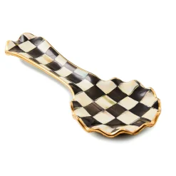 MacKenzie-Childs Courtly Check Ceramic Spoon Rest| Kitchen Utensils & Tools