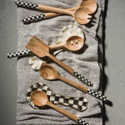MacKenzie-Childs Courtly Check Ceramic Spoon Rest| Kitchen Utensils & Tools