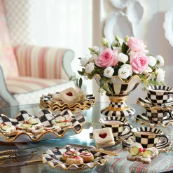 MacKenzie-Childs Courtly Check Ceramic Teacup| Dinnerware & Flatware