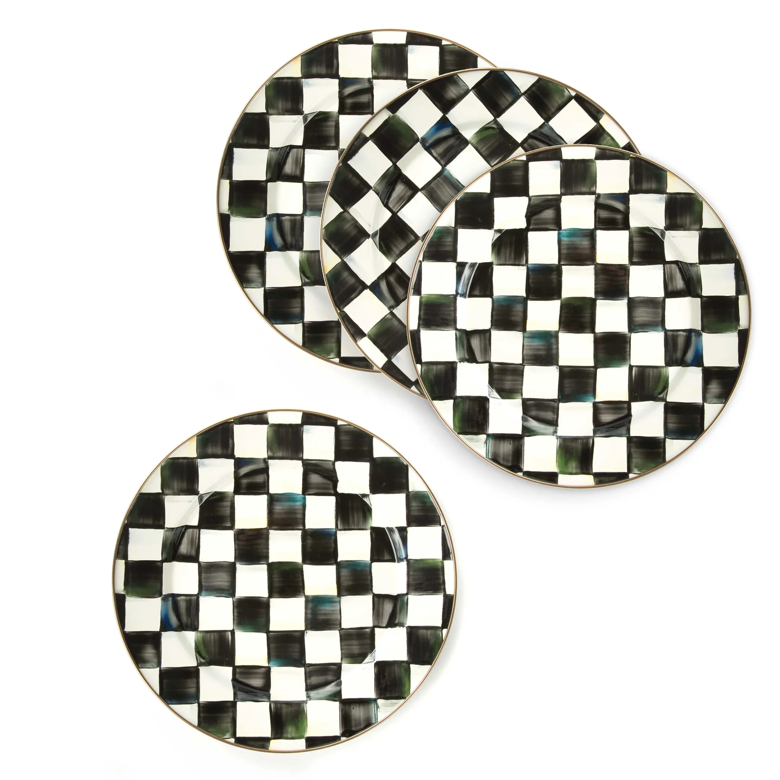 MacKenzie-Childs Courtly Check Chargers, Set of 4| Kitchen & Dining Sets|Fall Entertaining