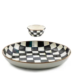 MacKenzie-Childs Courtly Check Chip  Dip Set| Kitchen & Dining Sets|Serveware