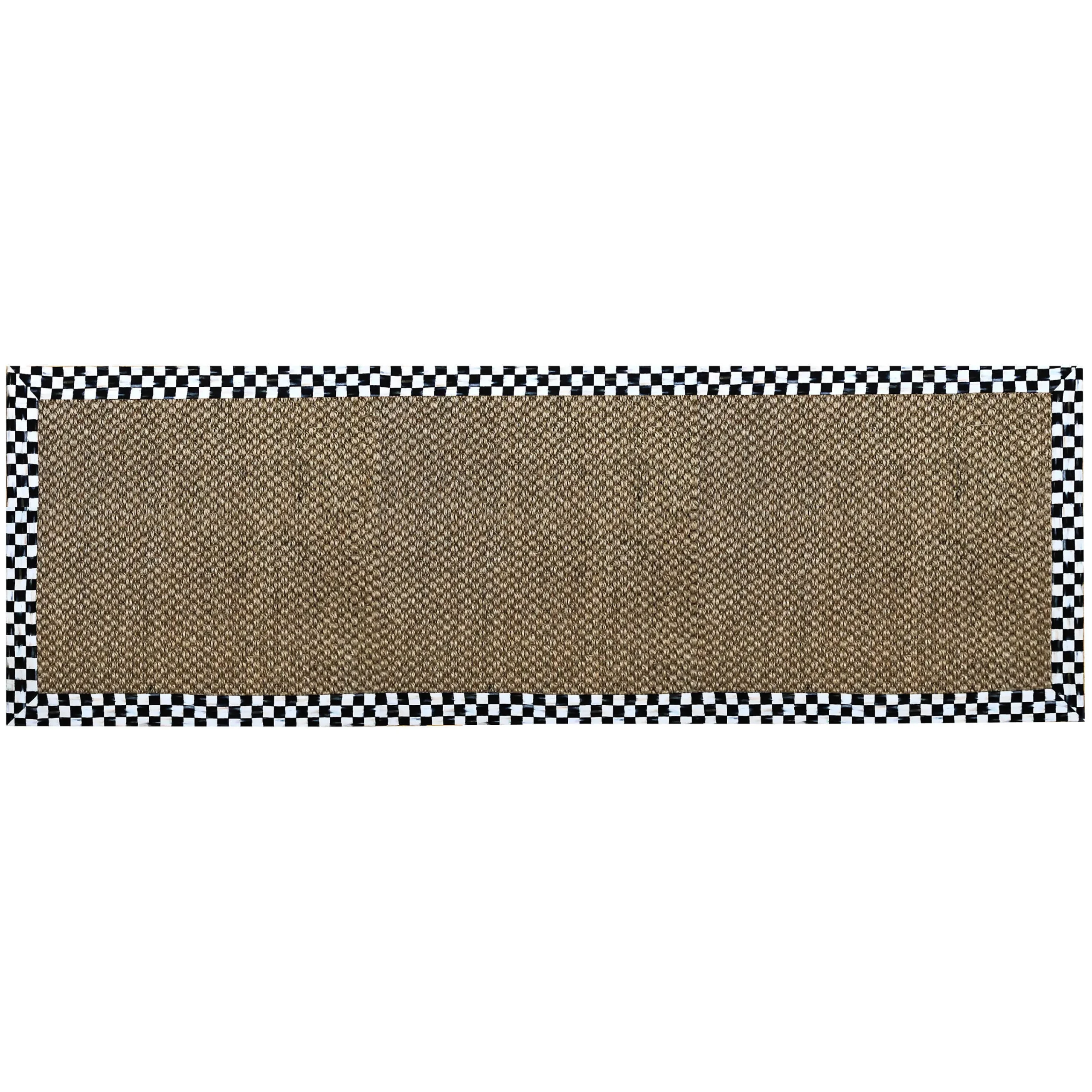 MacKenzie-Childs Courtly Check Chunky Sisal 2'6 x 9' Runner| Rugs