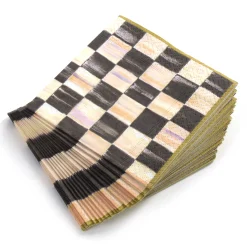 MacKenzie-Childs Courtly Check Cocktail Paper Napkins| Bar Entertaining