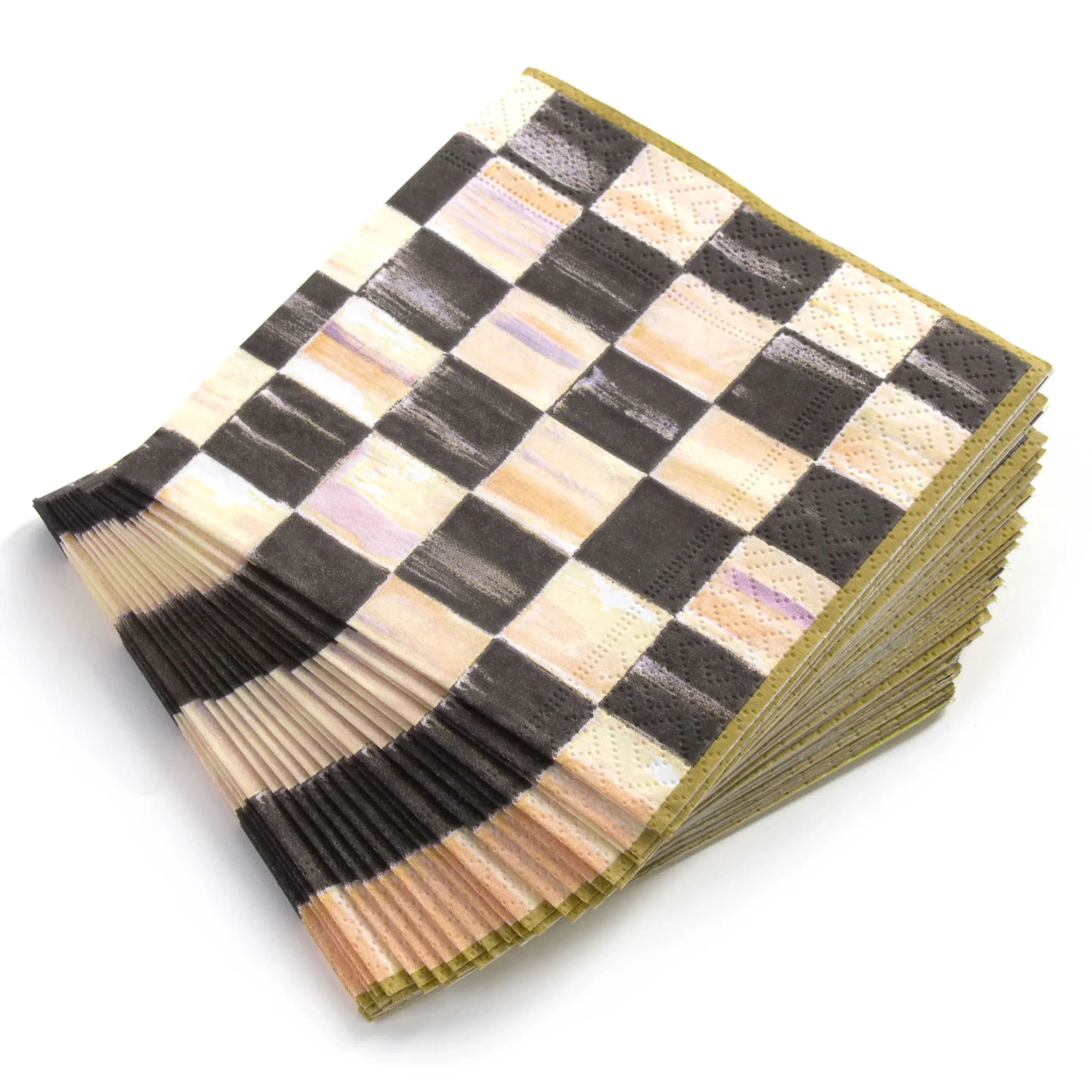 MacKenzie-Childs Courtly Check Cocktail Paper Napkins| Bar Entertaining