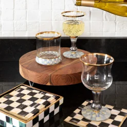 MacKenzie-Childs Courtly Check Cocktail Paper Napkins| Bar Entertaining