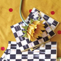 MacKenzie-Childs Courtly Check Cocktail Paper Napkins| Bar Entertaining